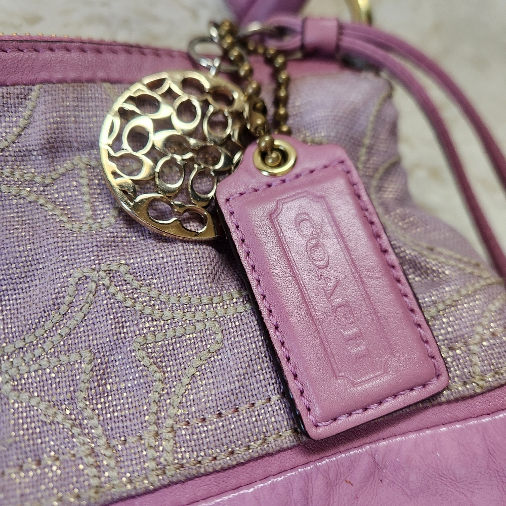 Coach Ali Patchwork Pieced Hobo Bag Y2K Purple - Picture 3 of 16